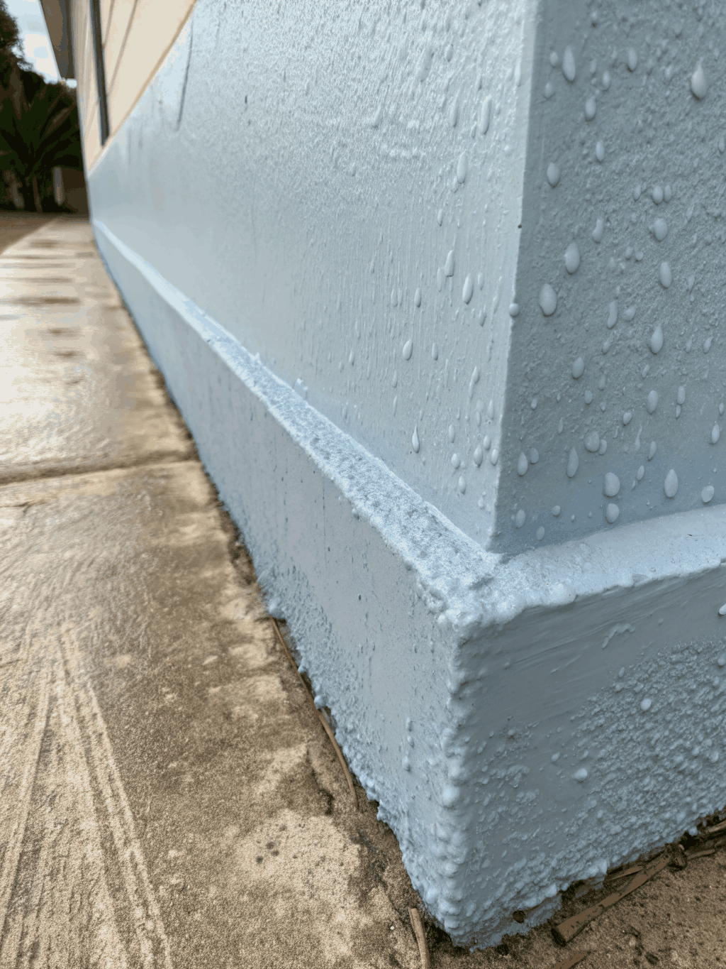High-end interior painting finish with smooth texture